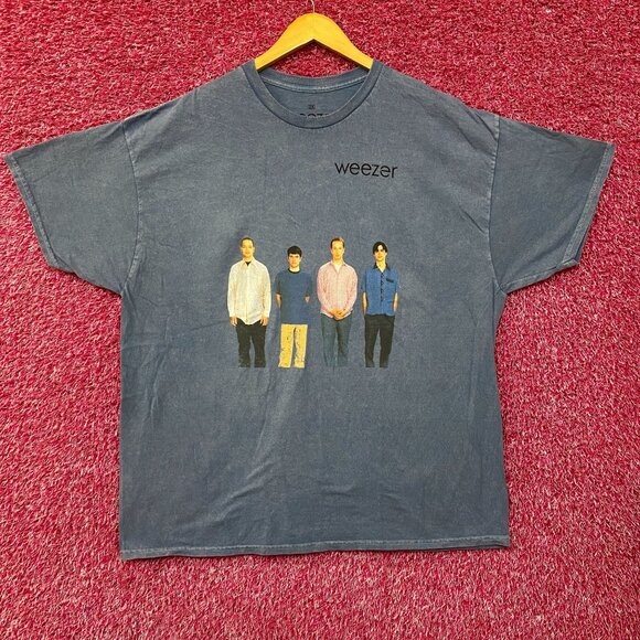 Weezer Blue Album Tour 1994 Rock Band Blue T-Shirt 2XL - Picture 1 of 5